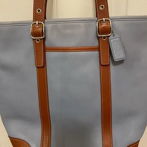 Coach Light Blue Tote